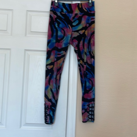 🌹GARAGE SALE 3 / $12🌹No Boundaries Boho High Rise Multicolored Leggings, M. - Picture 2 of 5